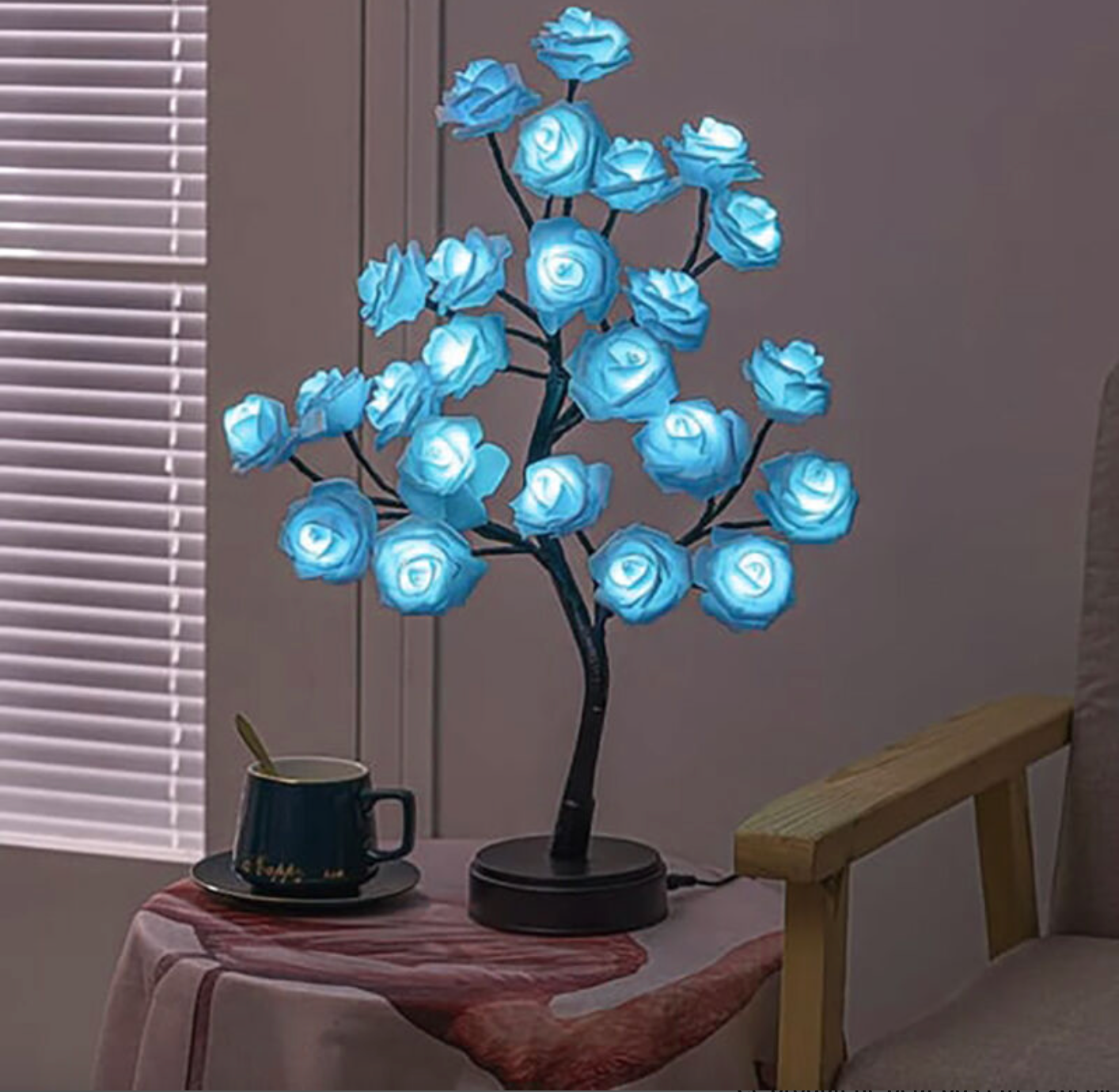 Lampe de table LED Bleu